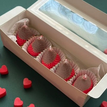 FRESAS CON CHOCOLATE.(5 uni.)